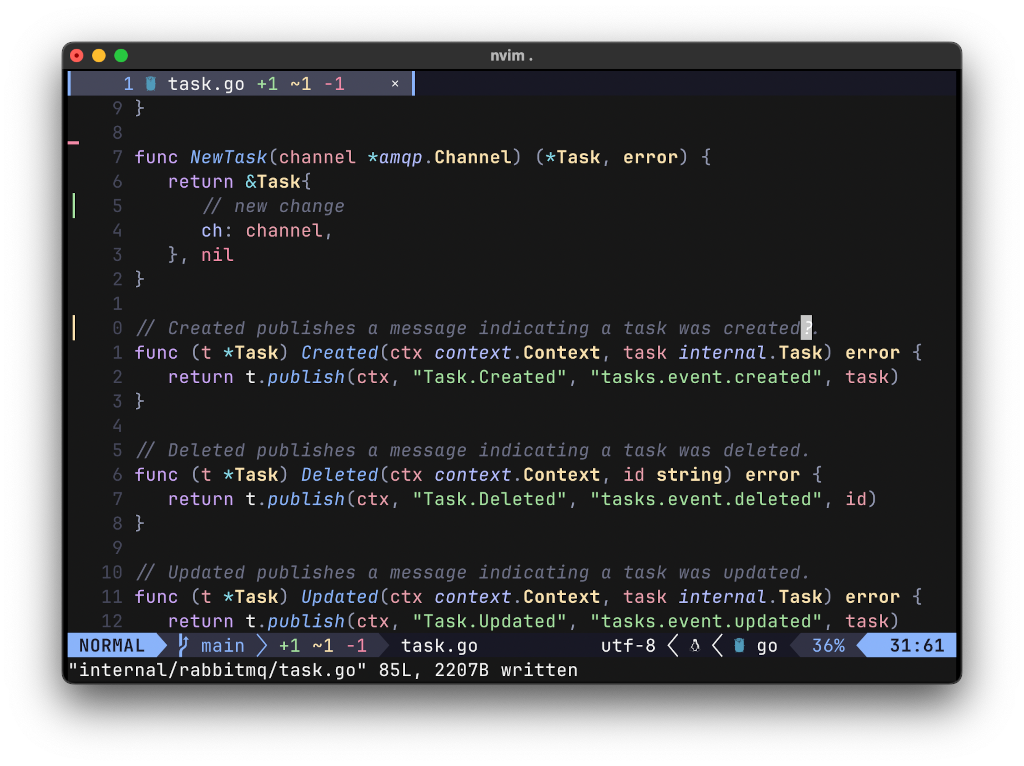 neovim: lewis6991/gitsigns.nvim