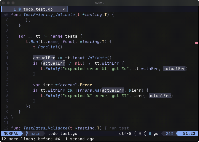 neovim: nvim-treesitter/nvim-treesitter